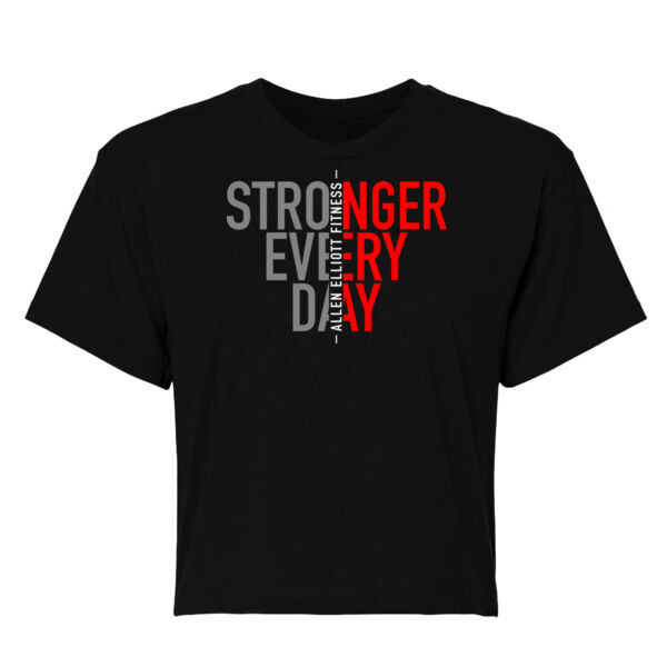 STRONGER EVERY DAY - WOMEN'S CROP T-SHIRT - $BEBLDE$ Thumbnail