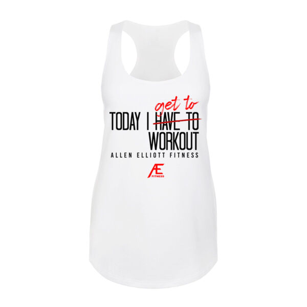 TODAY I GET TO WORKOUT - WOMEN'S FITTED TANK - $WB4E3K$ Thumbnail
