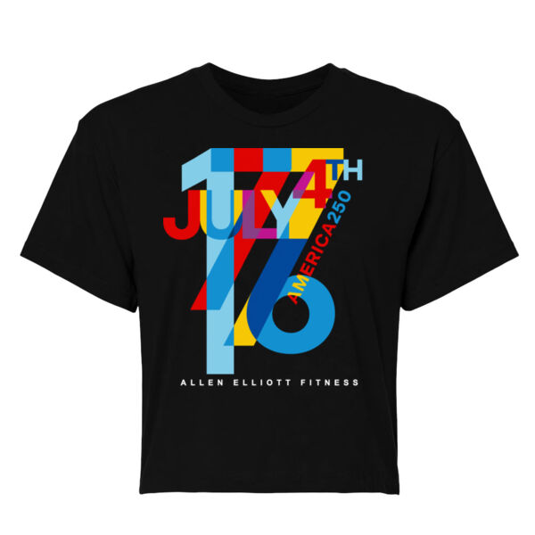 COLORBLOCK AMERICA 250 - WOMEN'S CROP T-SHIRT - $5TZ3BR$ Thumbnail